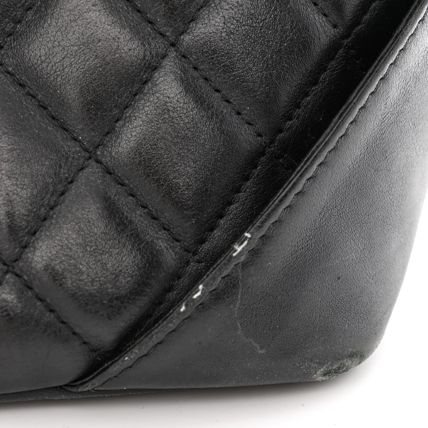 Chanel Calfskin Quilted Large Cambon Tote Black White 16 of 19