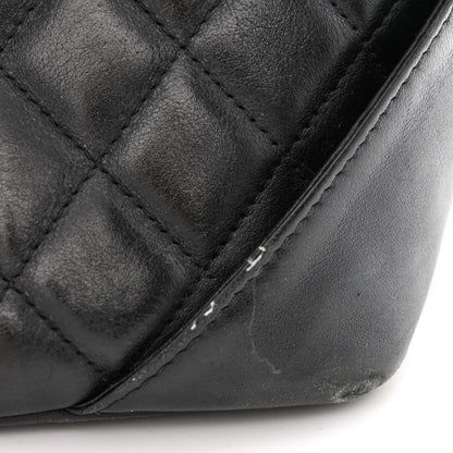 Chanel Calfskin Quilted Large Cambon Tote Black White 16 of 19