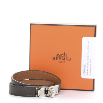 Hermes Swift Kelly Double Tour Bracelet M Etain 5 of 6