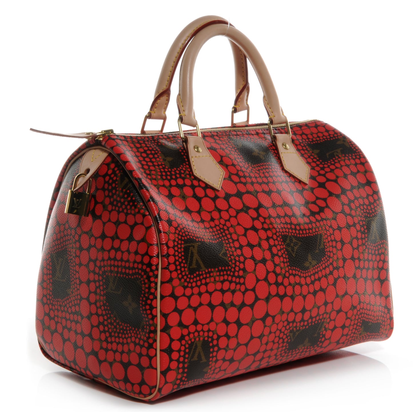 Monogram Kusama Town Speedy 30 Red