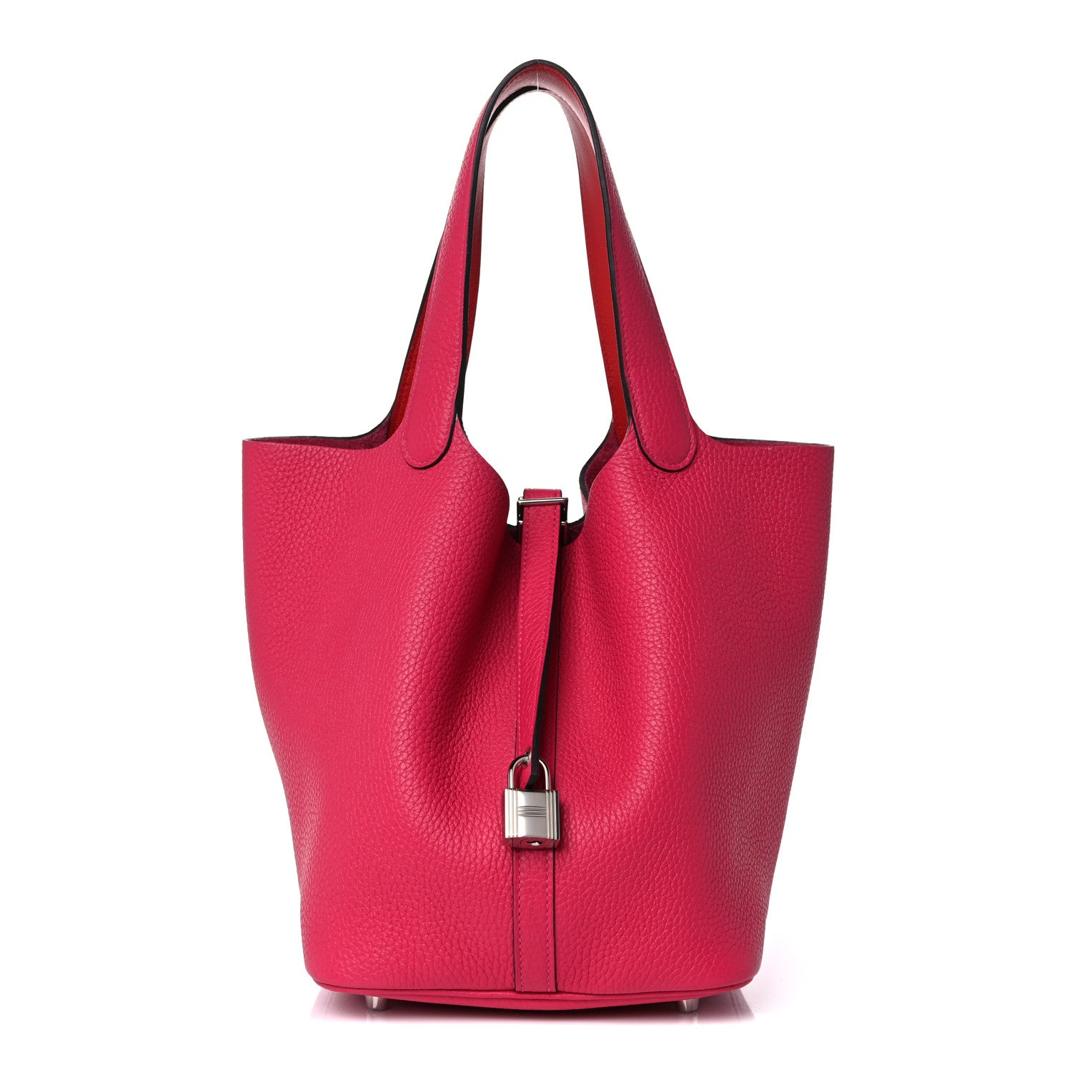 Hermes Taurillon Clemence Picotin Lock 22 MM Rose Mexico 1 of 11