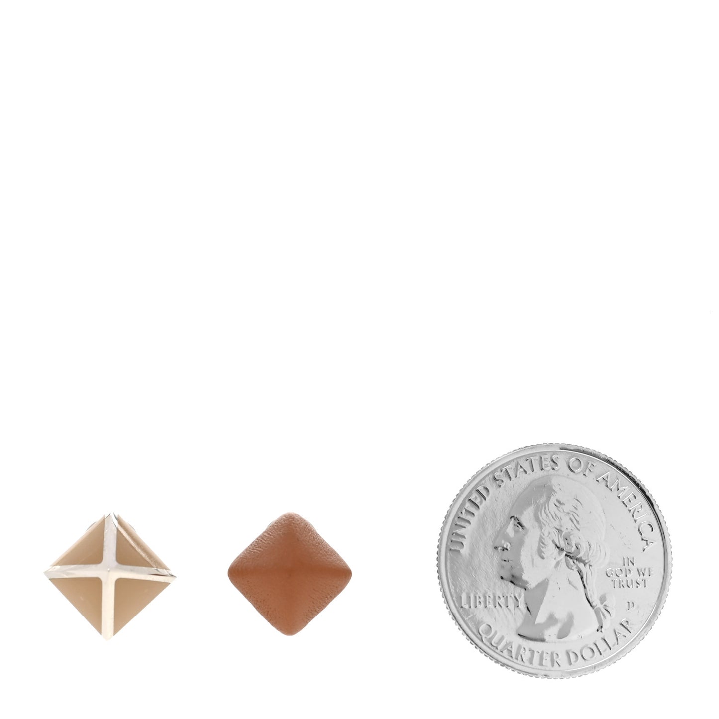 Swift Lacquered Palladium Small Medor Gaine Earrings Gold
