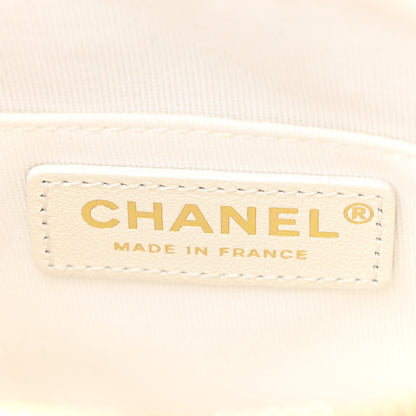 Chanel Calfskin Quilted Small Camera Case White 6 of 11