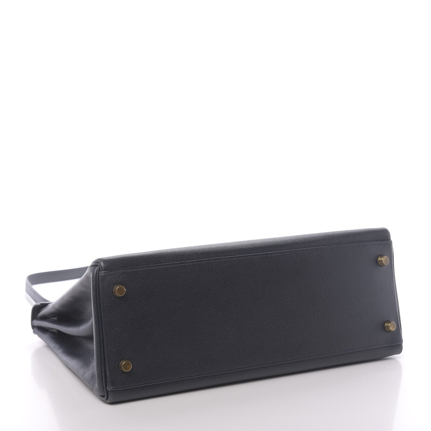 Hermes Courchevel Kelly Retourne 32 Bleu Marine 4 of 13