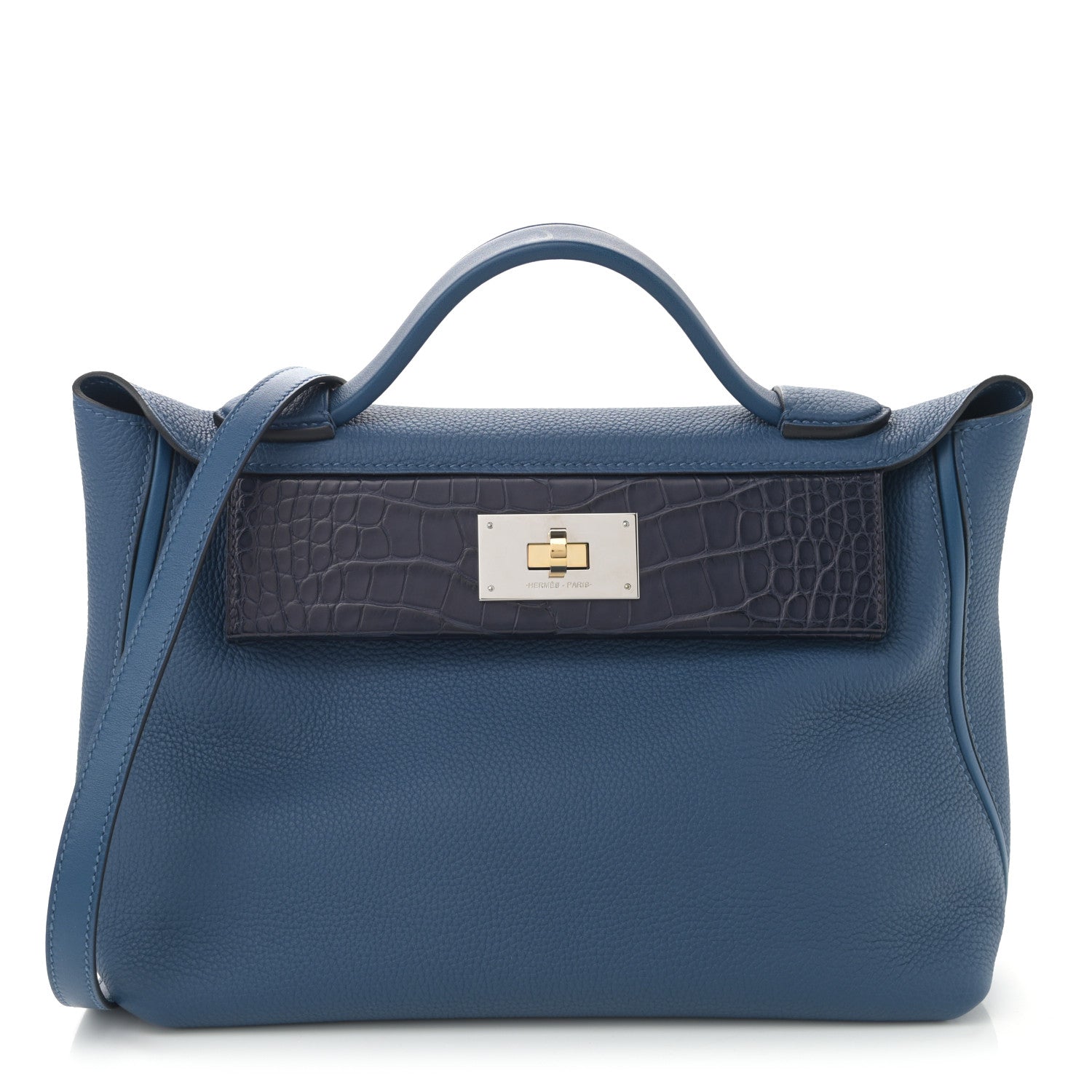 Hermes Togo Matte Alligator Touch 24/24 29 Deep Bleu Bleu Marine 1 of 10