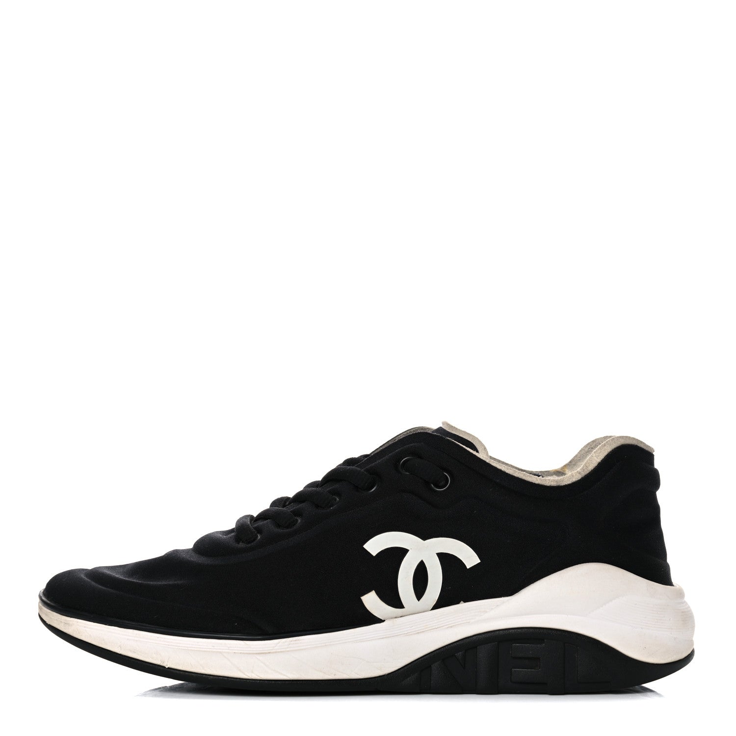 Chanel Lycra CC Sneakers 39 Black 1 of 13