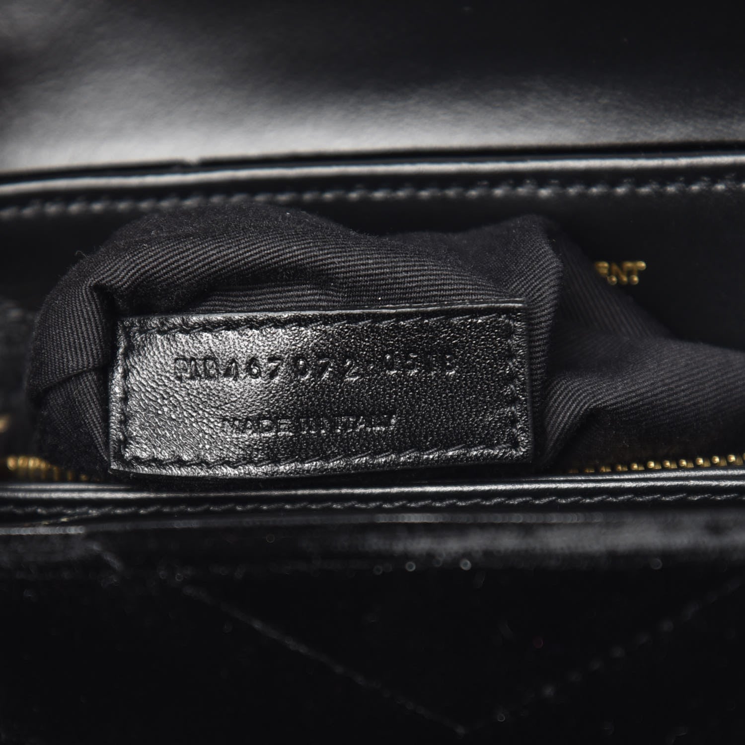 Saint Laurent Velvet Y Quilted Monogram Toy Loulou Chain Satchel French Black 7 of 10