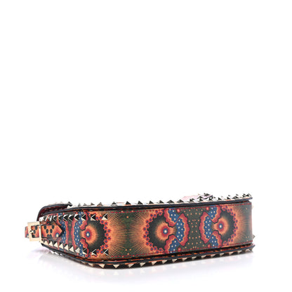 Valentino Garavani Vitello Enchanted Wonderland Medium Rockstud Flap Saddle Bag Rosso Valentino 3 of 4