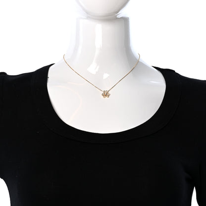 Van Cleef & Arpels 18K Yellow Gold Diamond Mini Frivole Pendant Pave Necklace 2 of 5