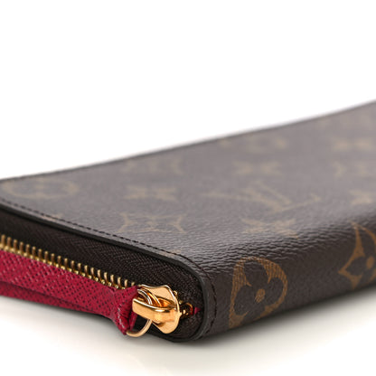 Louis Vuitton Monogram Clemence Wallet Fuchsia 8 of 12