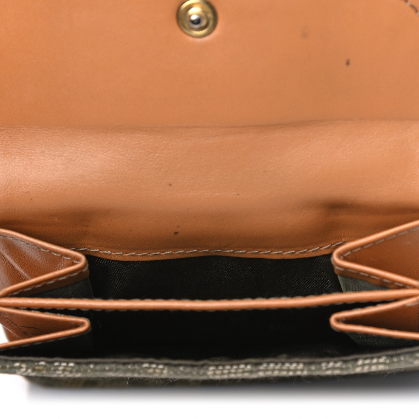 Monogram Compact Saddle Wallet Green