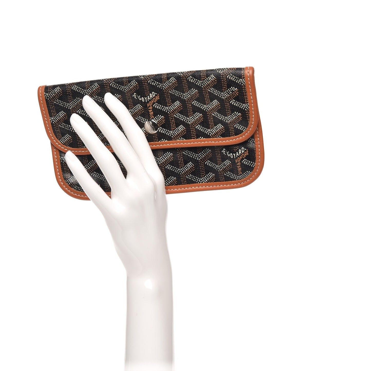 Goyardine Pouch Black Gold