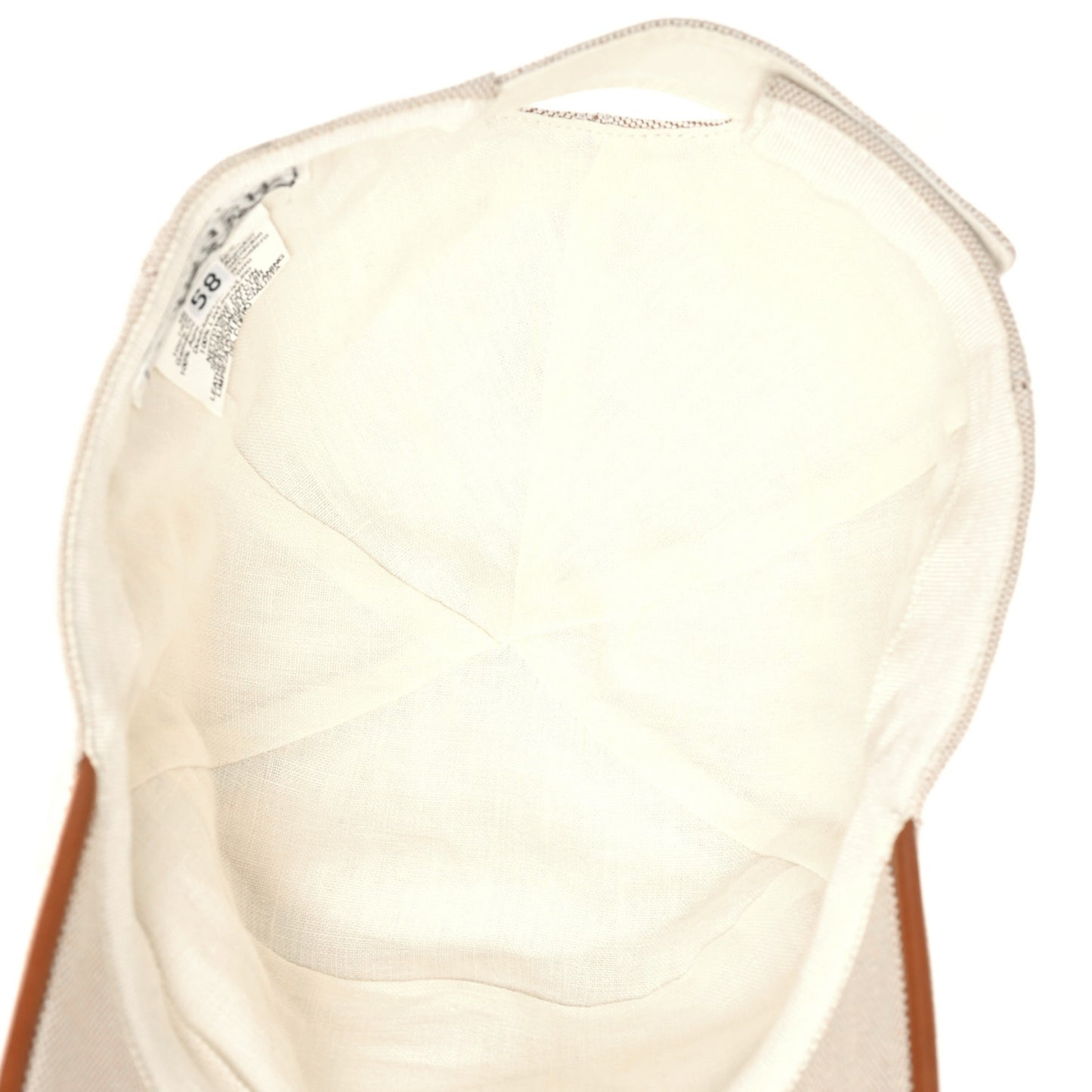 Toile Lambskin Cap 58 Natural