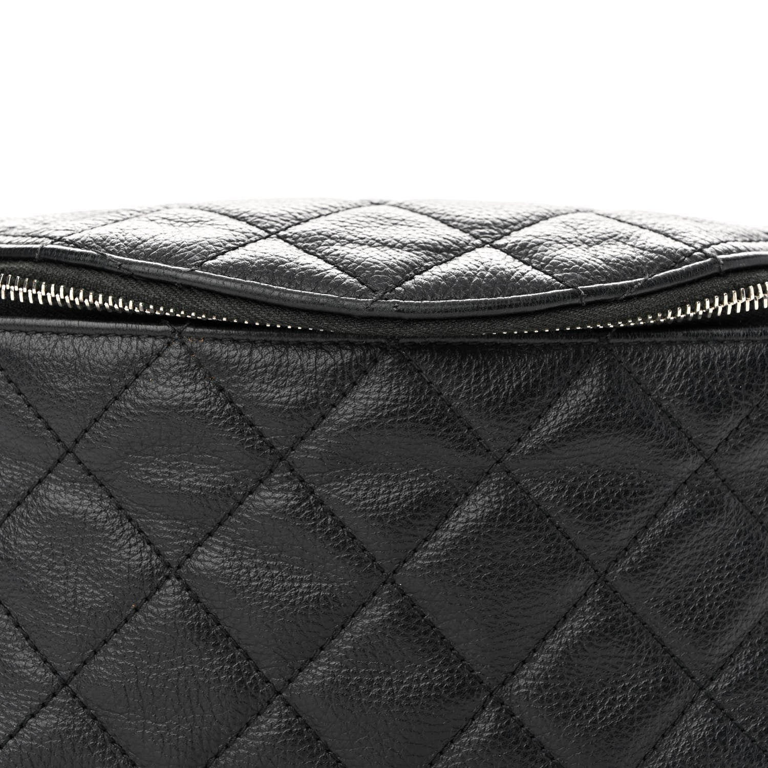 Chanel Grained Calfskin Quilted Waist Belt Bag Black 8 of 11