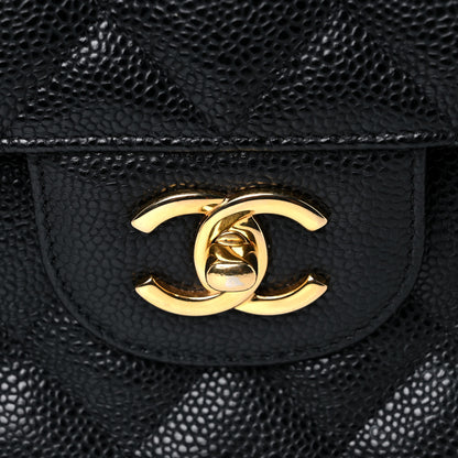 Chanel Caviar Quilted Jumbo Double Flap Black 15 of 16