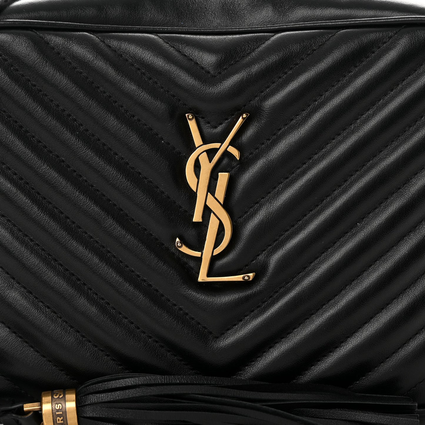 Calfskin Matelasse Monogram Lou Camera Bag Black
