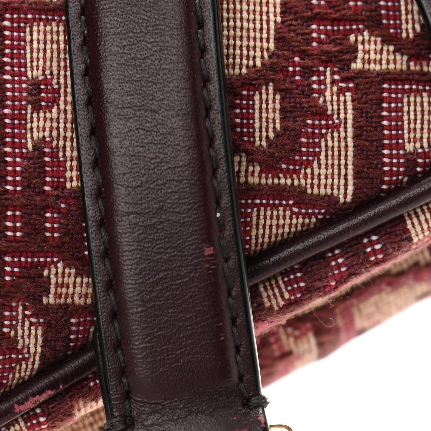 Oblique Saddle Bag Burgundy