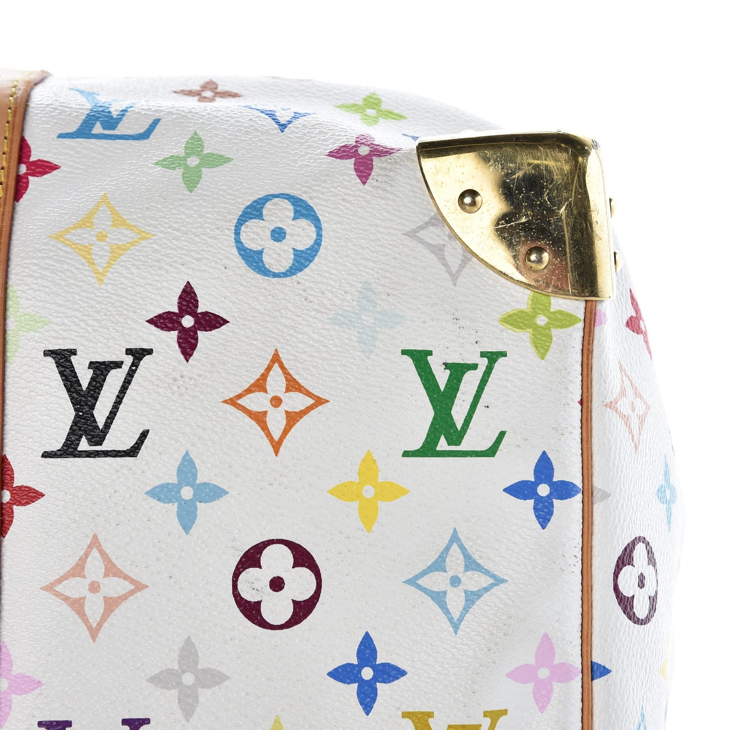 Monogram Multicolor Keepall 45 White