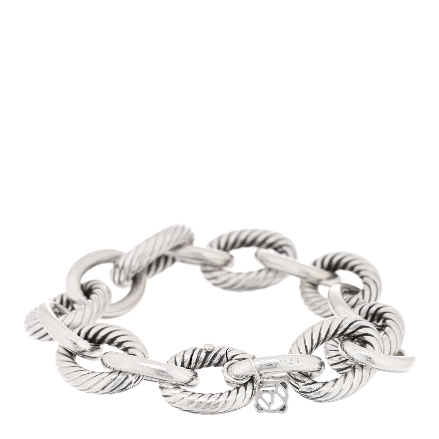 Sterling Silver 17mm Extra Large Oval Link Bracelet