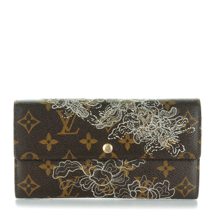 Louis Vuitton Monogram Dentelle Sarah Wallet Silver 1 of 9