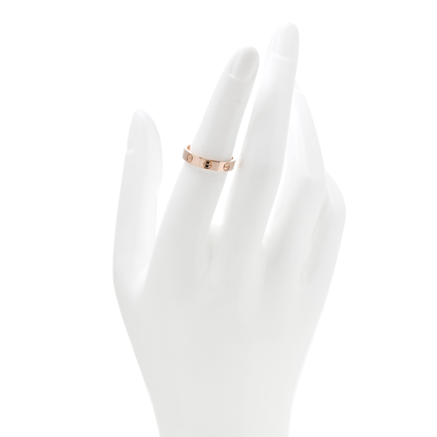 18K Pink Gold 3.5mm LOVE Wedding Band Ring 51 5.75