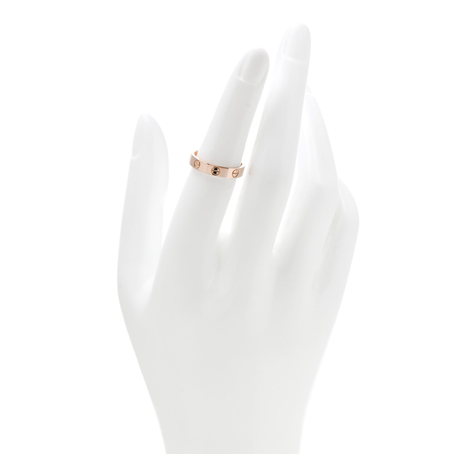 Cartier 18K Pink Gold 3.5mm LOVE Wedding Band Ring 51 5.75 2 of 4