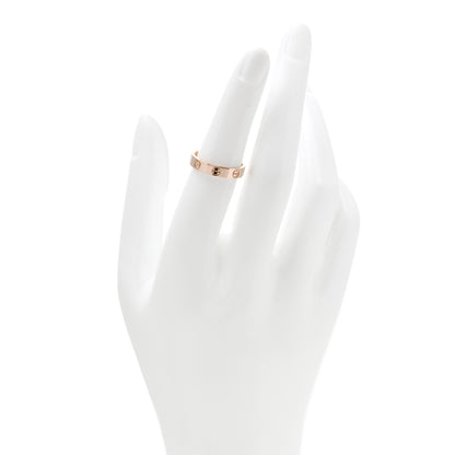 Cartier 18K Pink Gold 3.5mm LOVE Wedding Band Ring 51 5.75 2 of 4