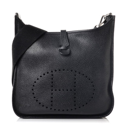 Hermes Taurillon Clemence Evelyne III PM Black 1 of 8
