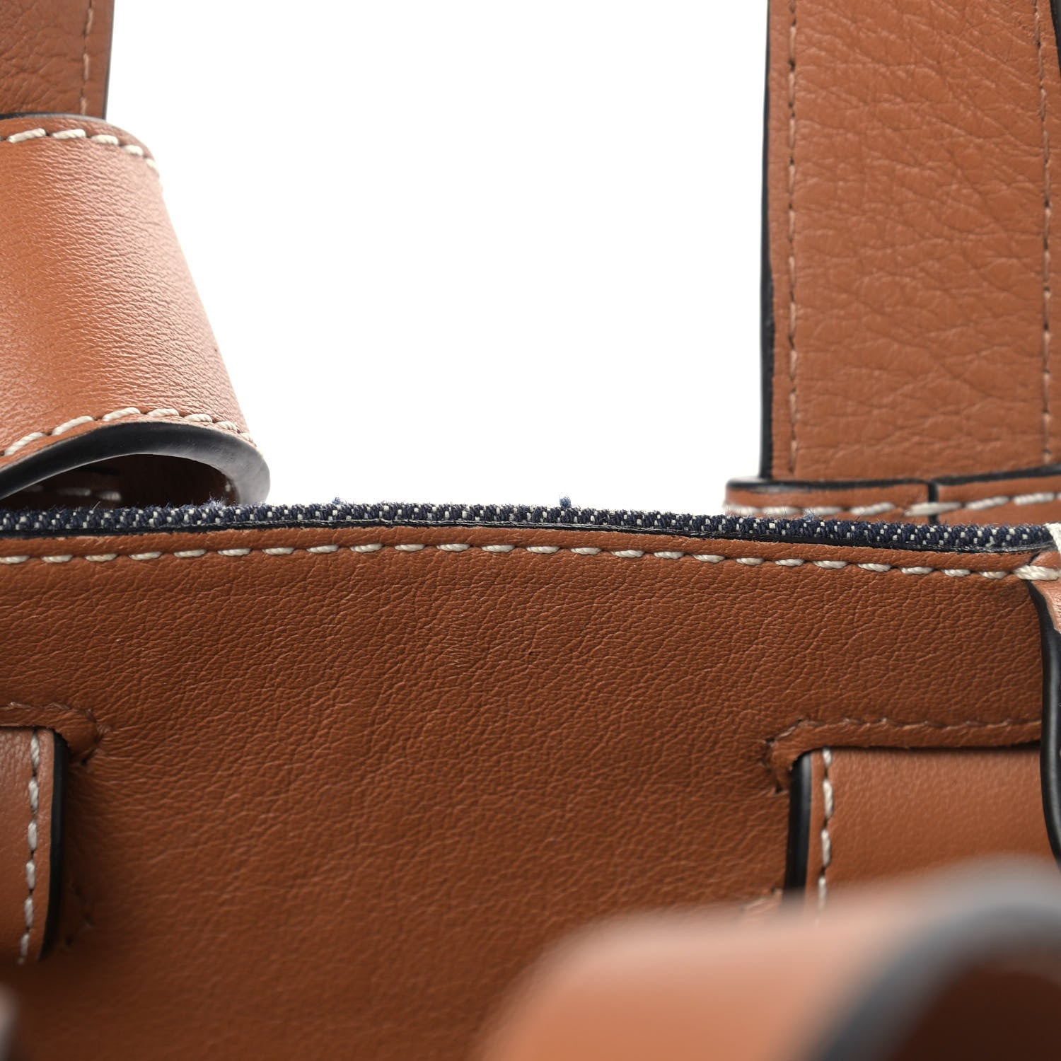 Loewe Calfskin Denim Medium Hammock Shoulder Bag Multitone Tan 11 of 11
