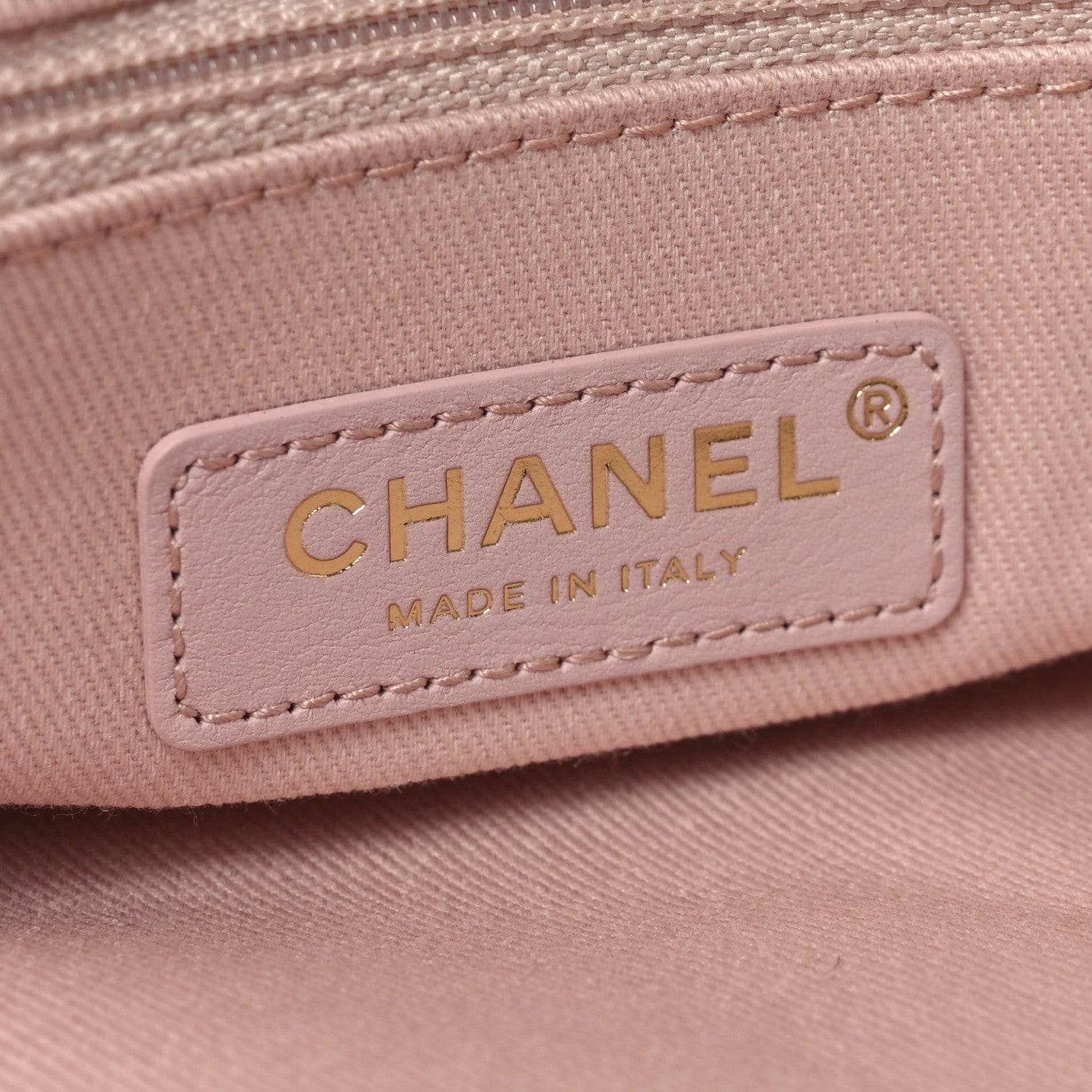 Chanel Straw Lurex Small Deauville Tote Pink 6 of 10