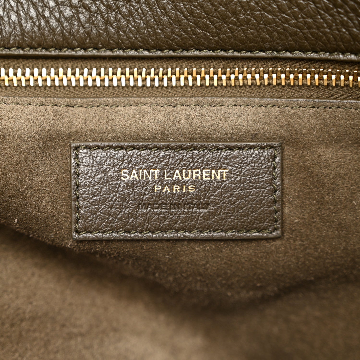 Saint Laurent Grained Deerskin Bea Tote Light Musk 6 of 10