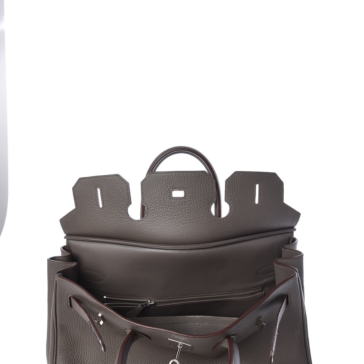 Hermes Taurillon Clemence Birkin 35 Taupe 23 of 33