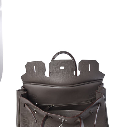 Hermes Taurillon Clemence Birkin 35 Taupe 23 of 33