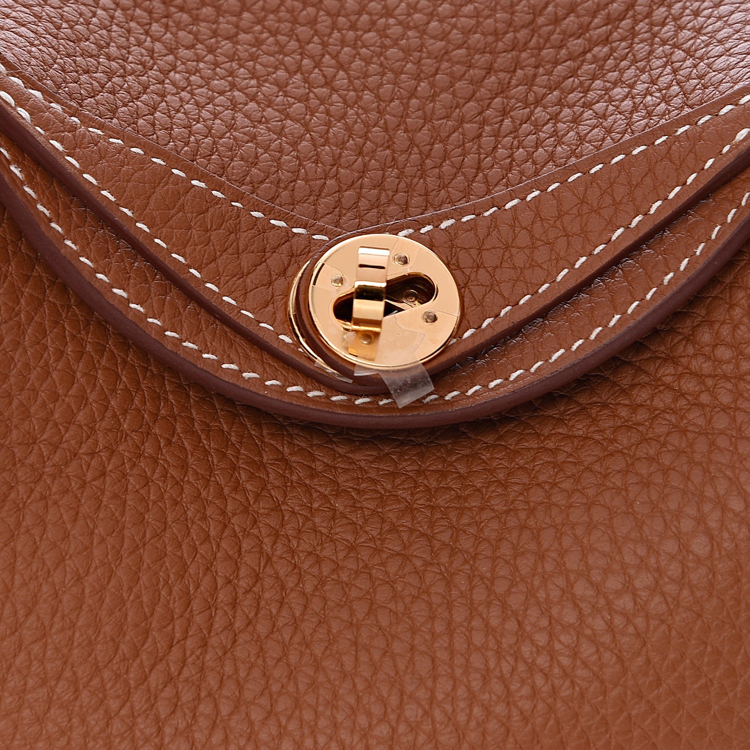 Hermes Taurillon Clemence Mini Lindy 20 Gold 10 of 11