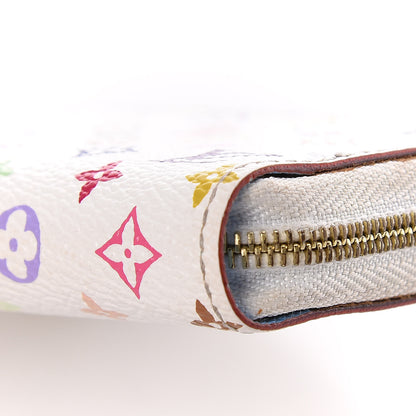 Louis Vuitton Monogram Multicolor Zippy Coin Purse Wallet White Raisin 8 of 11