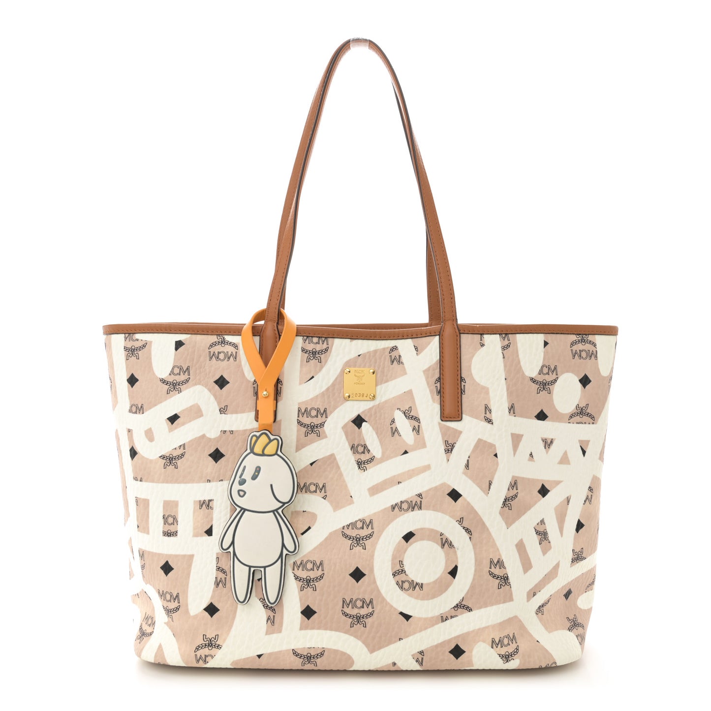 X Eddie Kang Visetos Medium Reversible Shopper Tote Natural