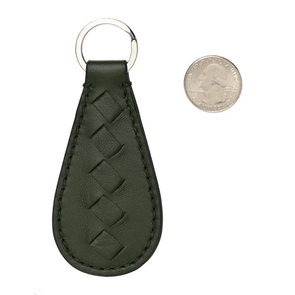 Bottega Veneta Nappa Intrecciato Key Ring Dark Green 2 of 6