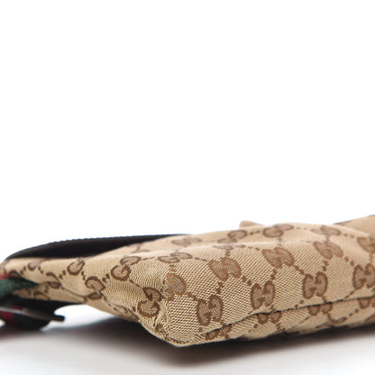 Gucci GG Monogram Double Pocket Belt Bag Dark Brown 6 of 10