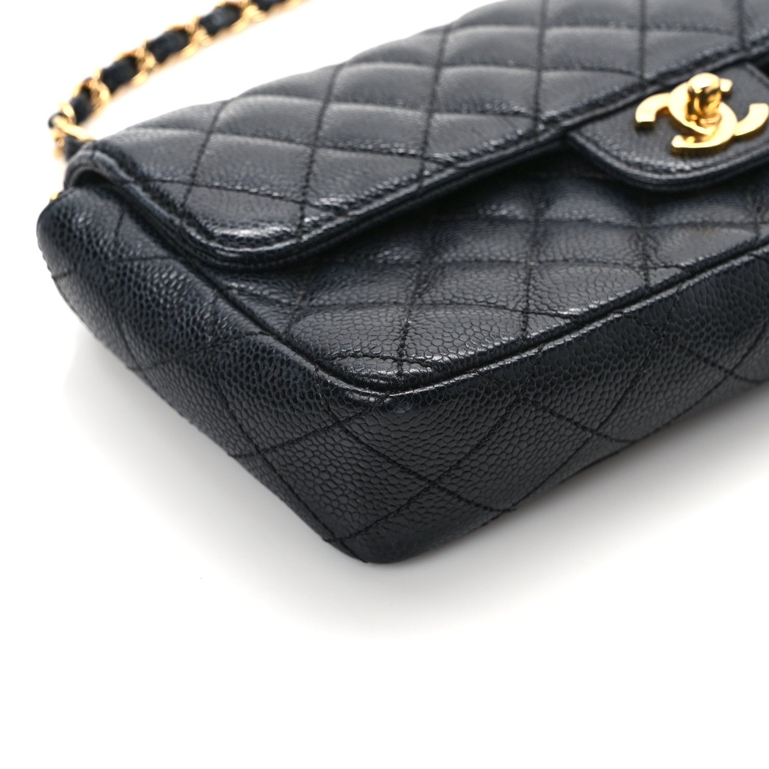 Chanel Caviar Quilted East West Flap Black 10 of 13