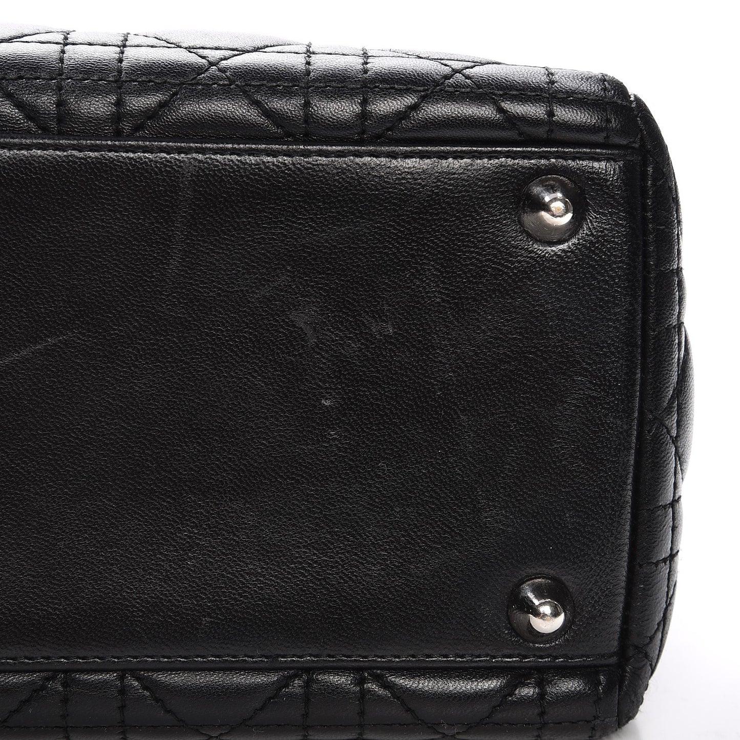 Lambskin Cannage Large Lady Dior Black