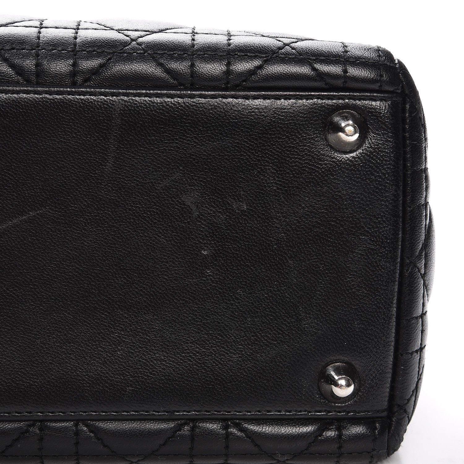 Christian Dior Lambskin Cannage Large Lady Dior Black 14 of 18