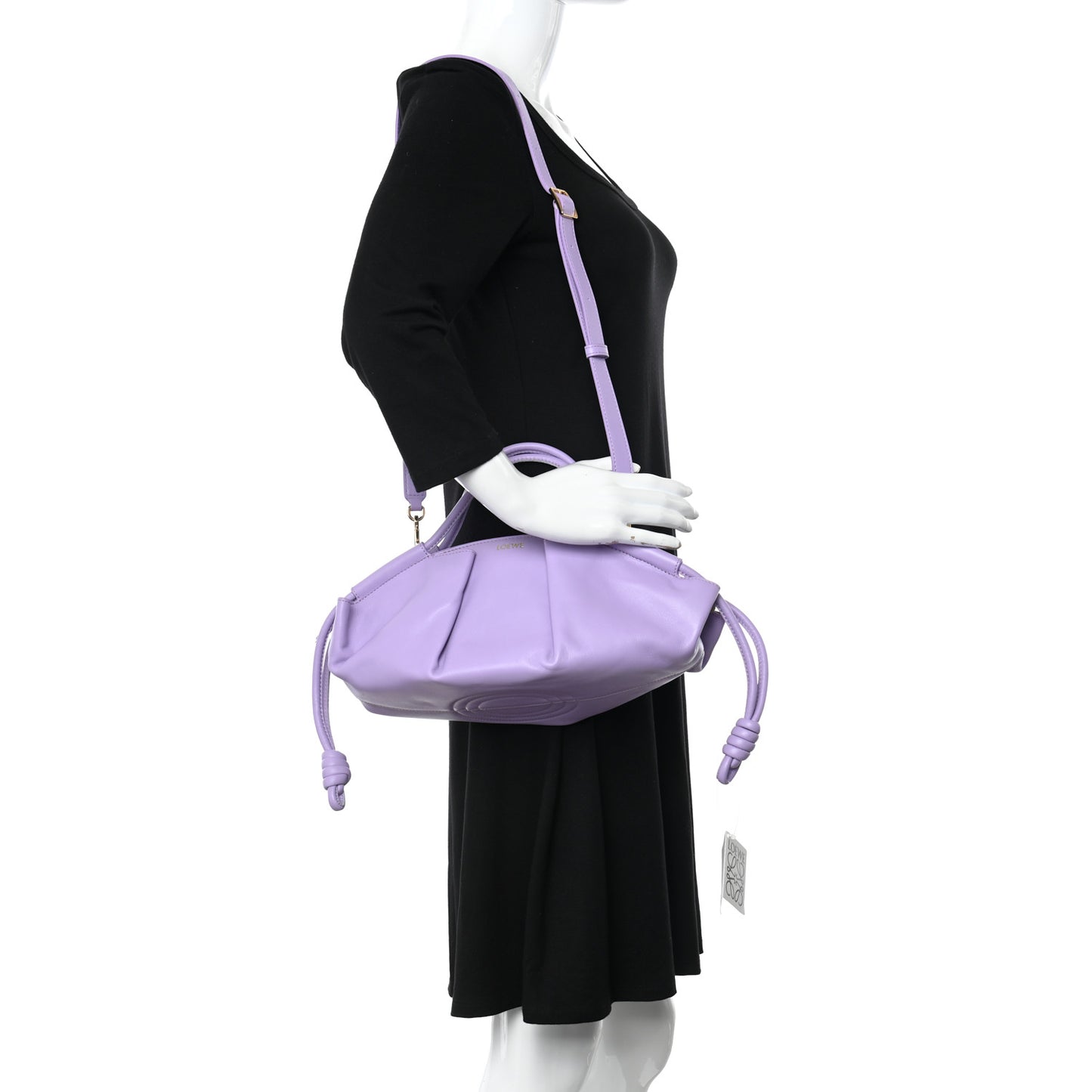 Shiny Nappa Calfskin Paseo Bag Light Mauve