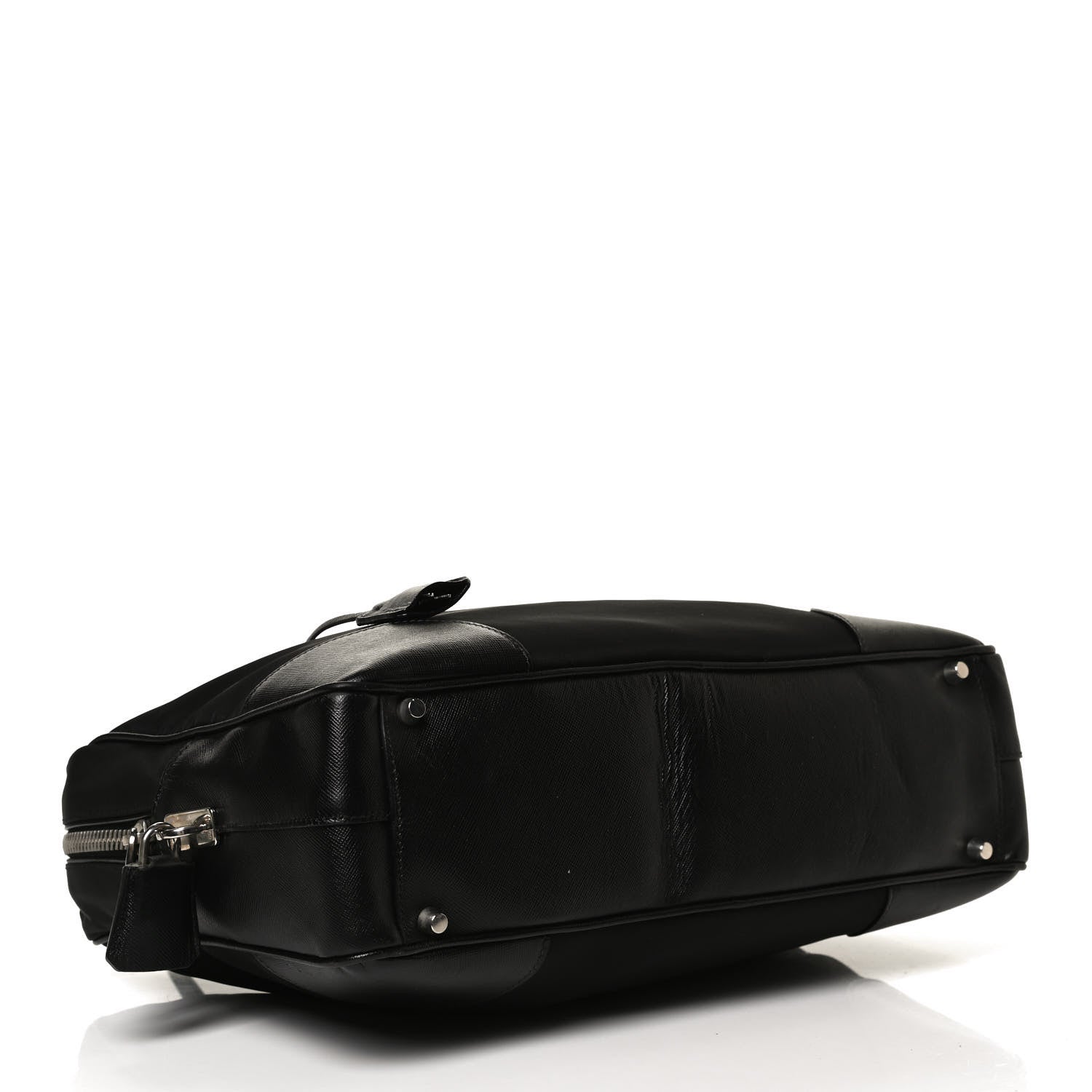 Prada Tessuto Nylon Saffiano Tote Black 3 of 10