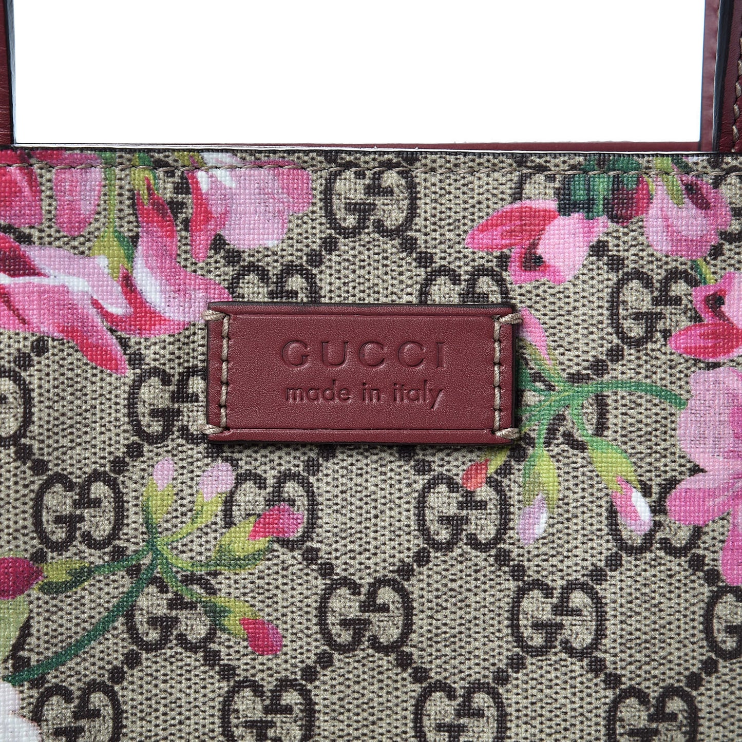 Soft GG Supreme Monogram Blooms Vertical Tote Beige Multicolor Dry Rose