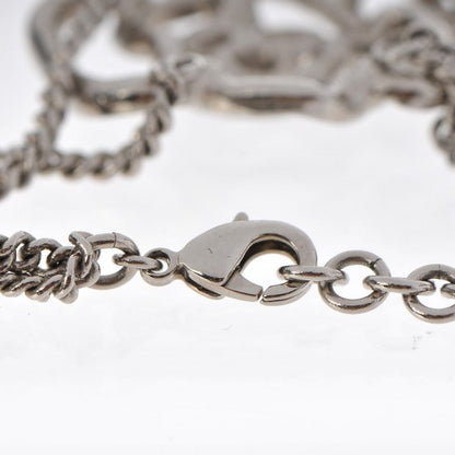 Chanel Swarovski Crystal Chain Camellia CC Bracelet Silver 3 of 3