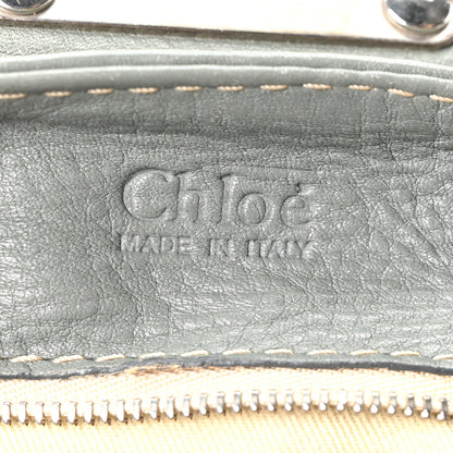 Chloe Calfskin Paddington Front Pocket Tote Gris Vert 6 of 10