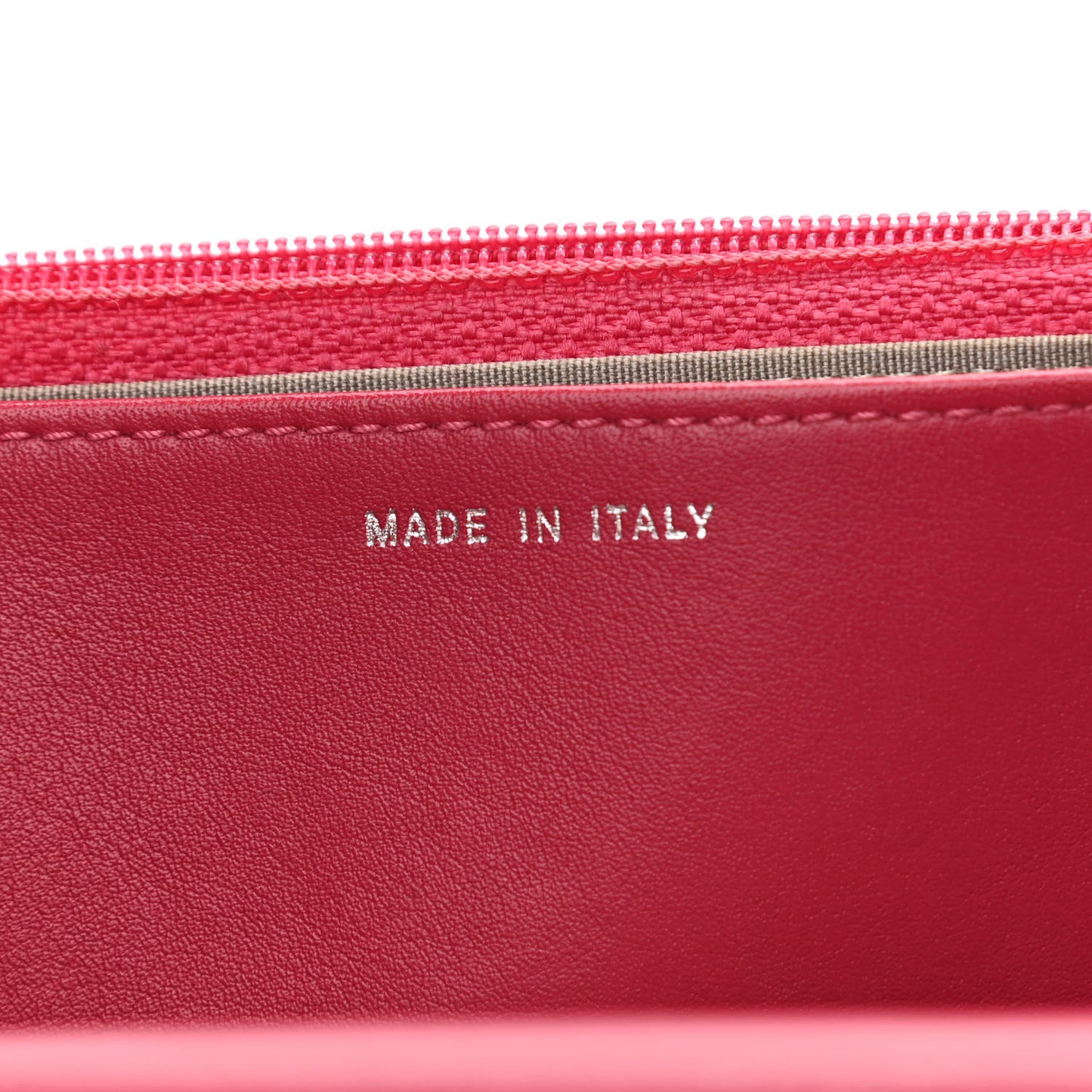 Lambskin Diamond Stitched Wallet On Chain WOC Pink