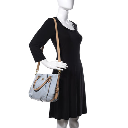 MCM Grained Calfskin Crossbody Blue 2 of 14