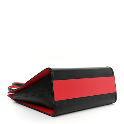 Alexander McQueen Calfskin The Tall Story Shoulder Bag Black Red 6 of 14