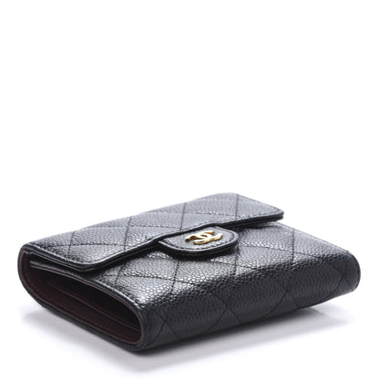 Chanel Caviar Quilted Compact Flap Wallet Black 4 of 11